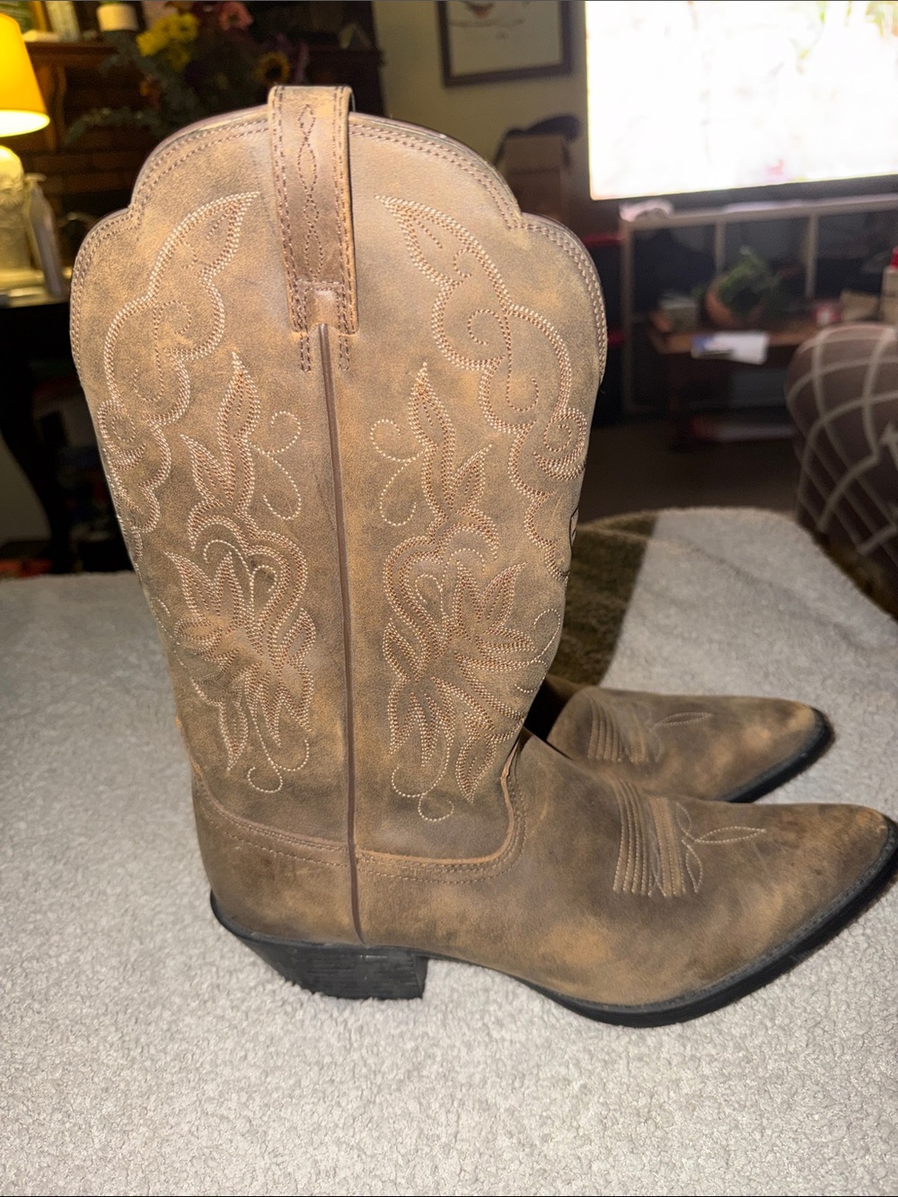 Ariat Heritage Round R Toe Western Women Cowboy Boots Size 10B